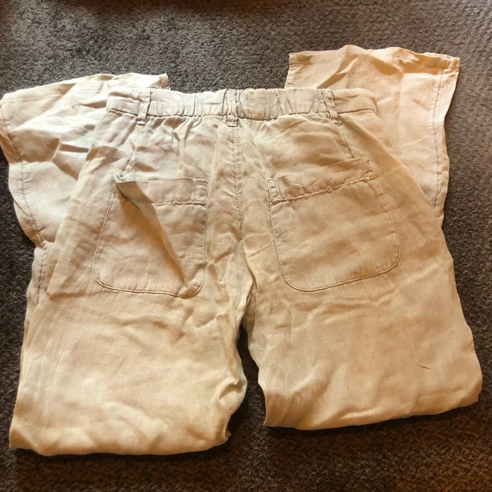 Zara linen pants size xs gray
